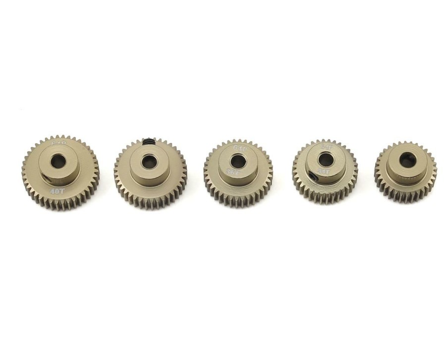 Parts * | Ruddog 5-Pack 64P Aluminum Pinion Gear Even Pack (32,34,36,38,40T)