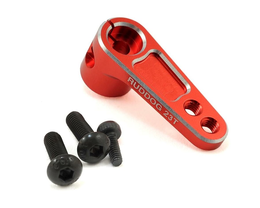 Parts * | Ruddog Aluminum Offset Servo Horn (Red) (23T Jr/Airtronics/Ko)