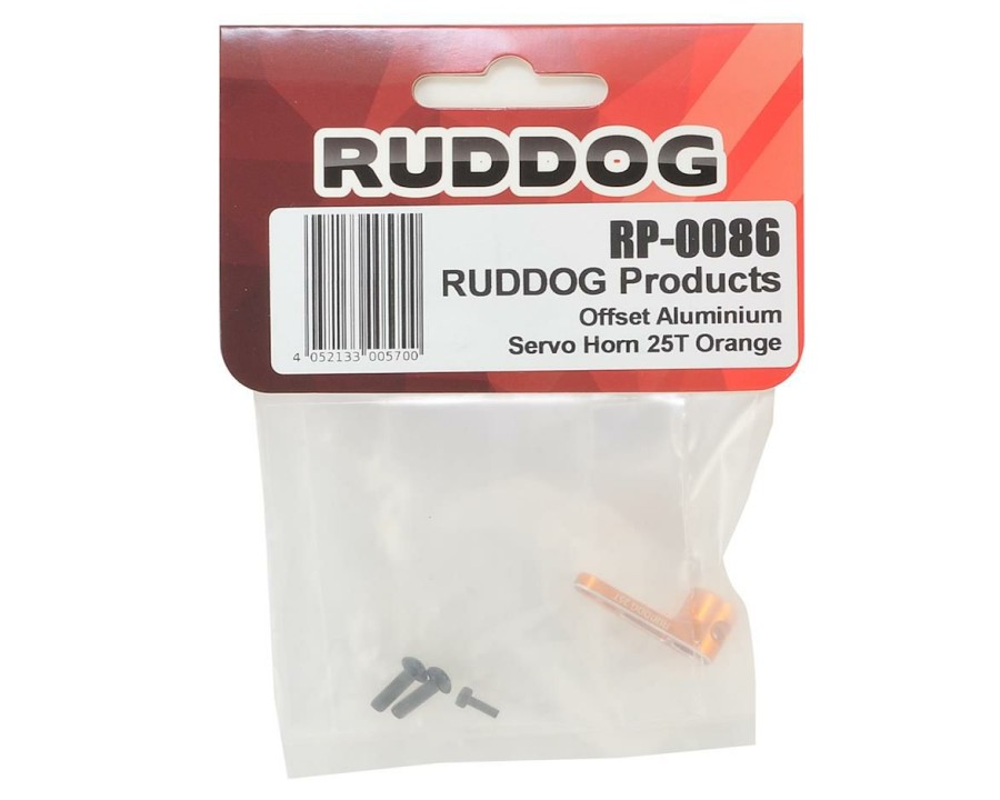 Parts * | Ruddog Aluminum Offset Servo Horn (Orange) (25T-Protek/Ruddog/Savox)