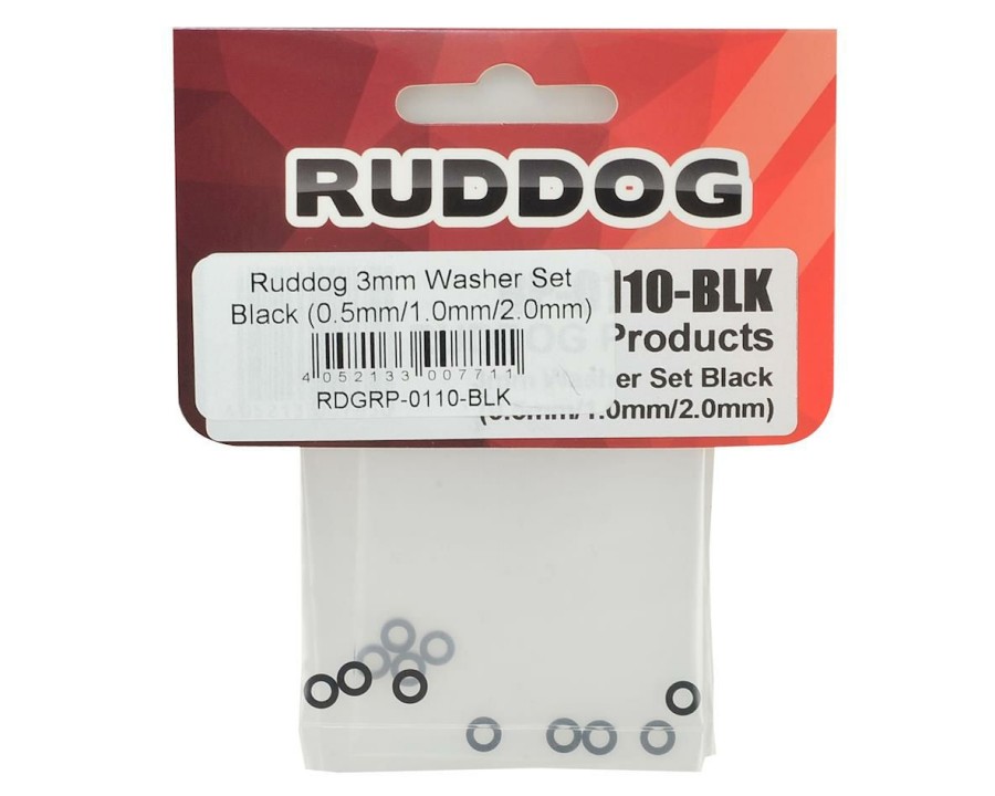 Parts * | Ruddog 3Mm Washer Set (Black) (0.5Mm/1.0Mm/2.0Mm)