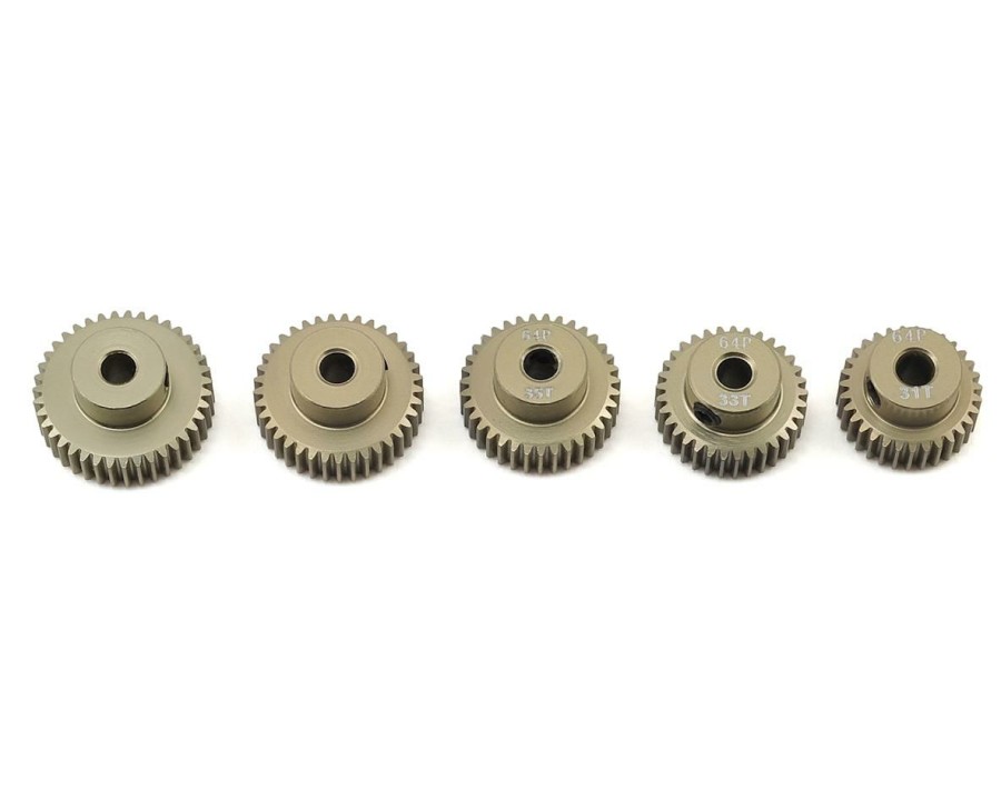 Parts * | Ruddog 5-Pack 64P Aluminum Pinion Gear Odd Pack (31,33,35,37,39T)