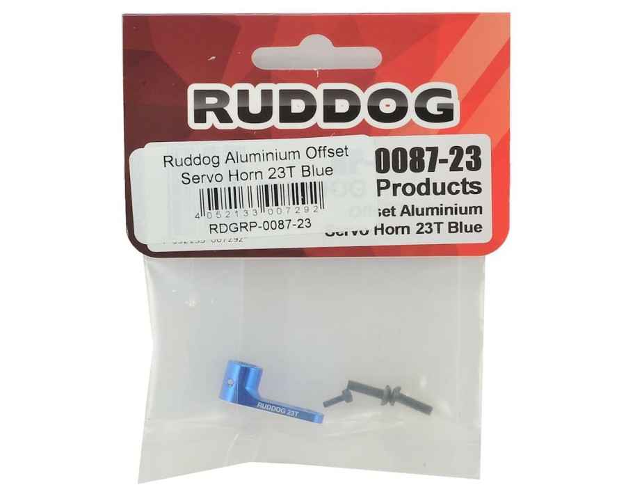 Parts * | Ruddog Aluminum Offset Servo Horn (Blue) (23T Jr/Airtronics/Ko)