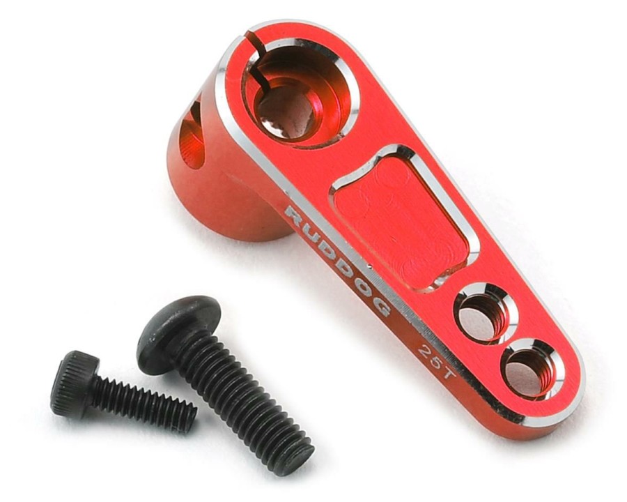 Parts * | Ruddog Aluminum Offset Servo Horn (Red) (25T-Protek/Ruddog/Savox)