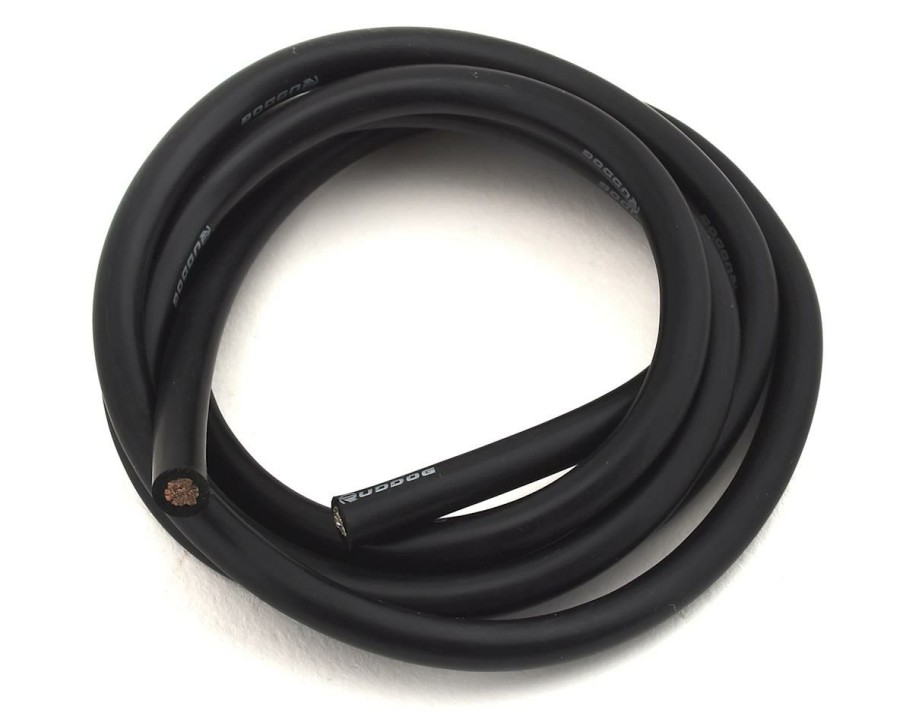 Electronics * | Ruddog 10Awg Silicone Wire (Black) (1 Meter)