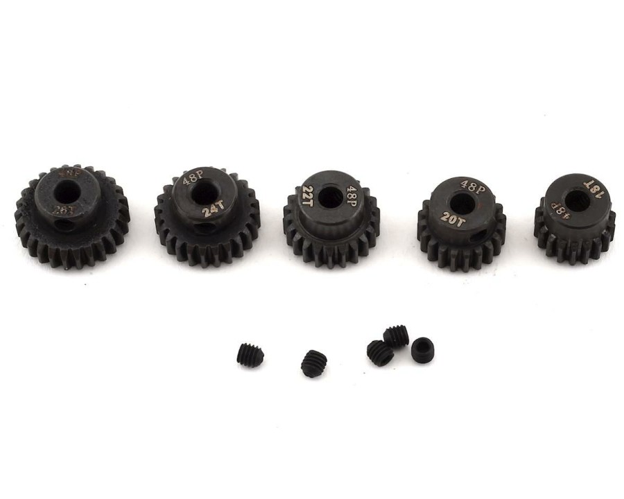 Parts * | Ruddog Steel 48P Pinion Gear "Even" 5-Pack Set (18,20,22,24,26T)