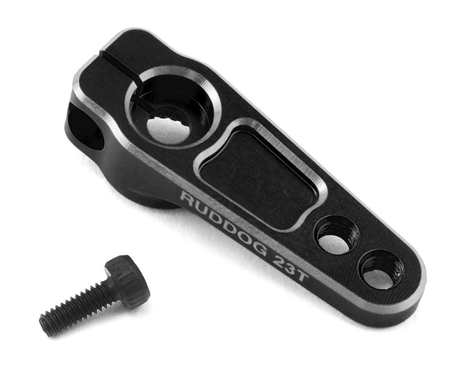 Parts * | Ruddog Aluminum Servo Horn (Black) (23T Jr/Airtronics/Ko)