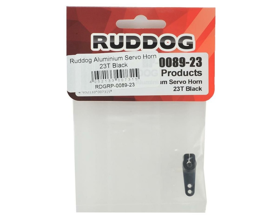 Parts * | Ruddog Aluminum Servo Horn (Black) (23T Jr/Airtronics/Ko)