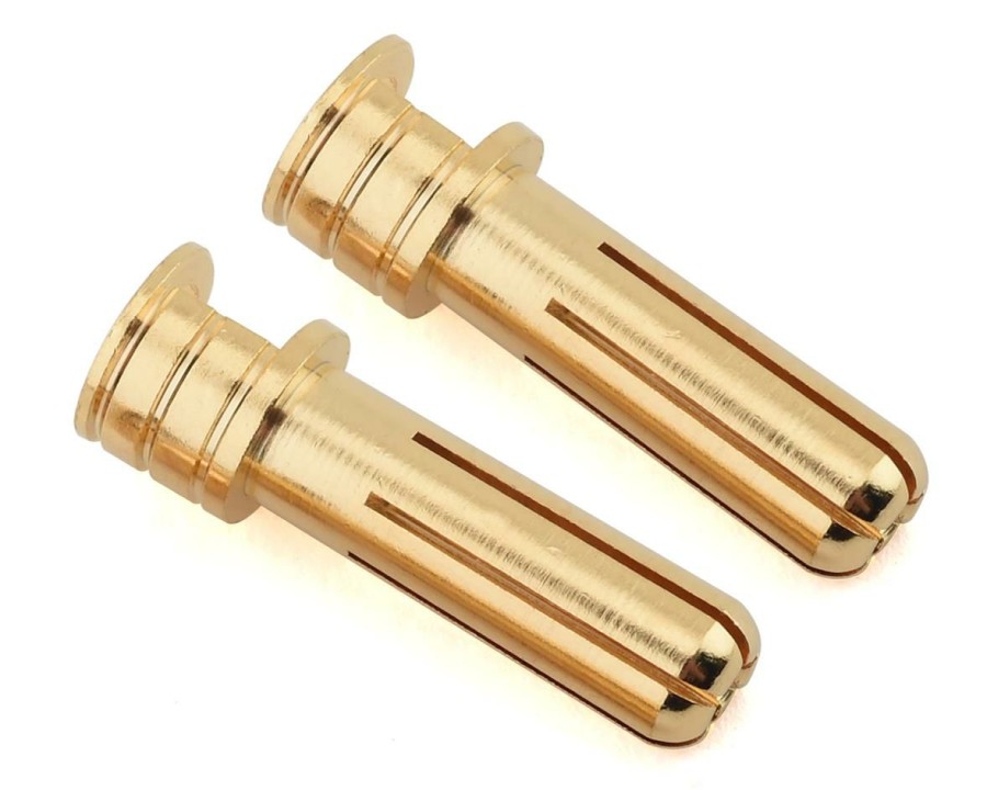 Electronics * | Ruddog 5Mm Gold Cooling Head Bullet Plugs (2)