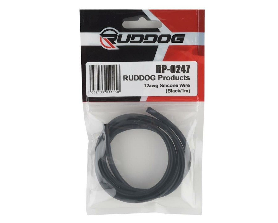 Electronics * | Ruddog 12Awg Silicone Wire (Black) (1 Meter)