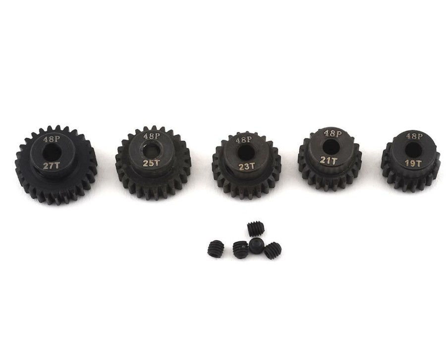 Parts * | Ruddog Steel 48P Pinion Gear Odd 5-Pack Set (19,21,23,25,27T) (3.17Mm Bore)