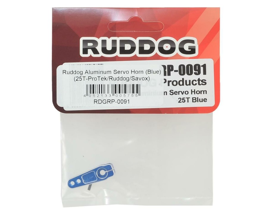 Parts * | Ruddog Aluminum Servo Horn (Blue) (25T-Protek/Ruddog/Savox)