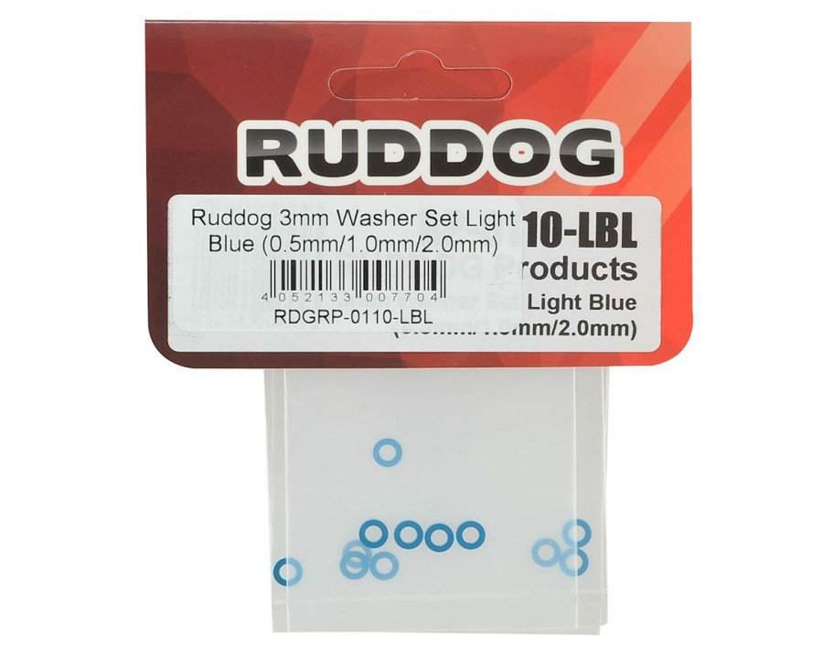 Parts * | Ruddog 3Mm Washer Set (Light Blue) (0.5Mm/1.0Mm/2.0Mm)