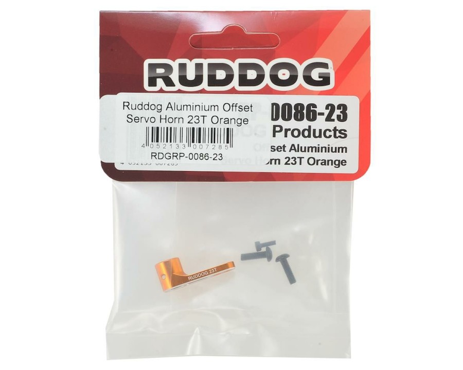 Parts * | Ruddog Aluminum Offset Servo Horn (Orange) (23T Jr/Airtronics/Ko)