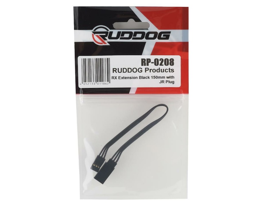 Electronics * | Ruddog 150Mm Receiver Extension Wire W/Jr Plug (Black)