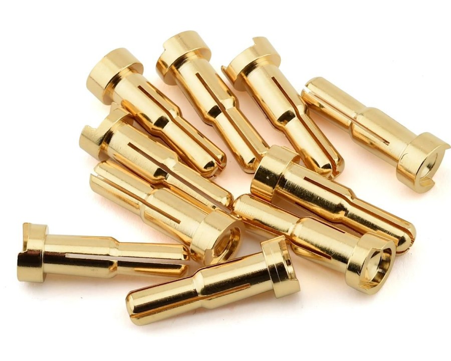 Electronics * | Ruddog 4/5Mm Dual Gold Male Bullet Plug (10)