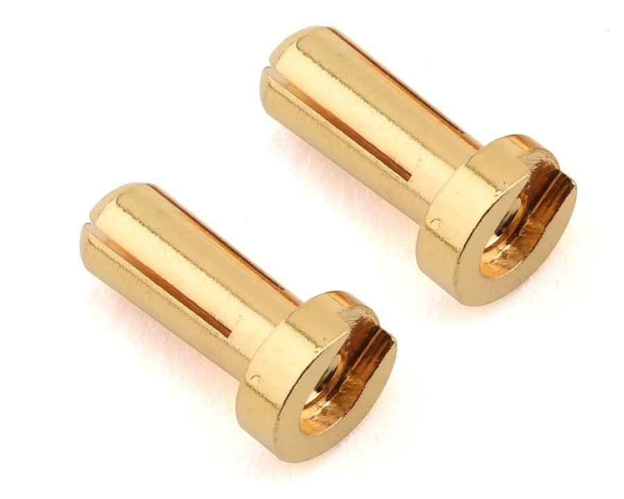 Electronics * | Ruddog 4Mm Gold Male Bullet Plug (2) (12Mm Long)