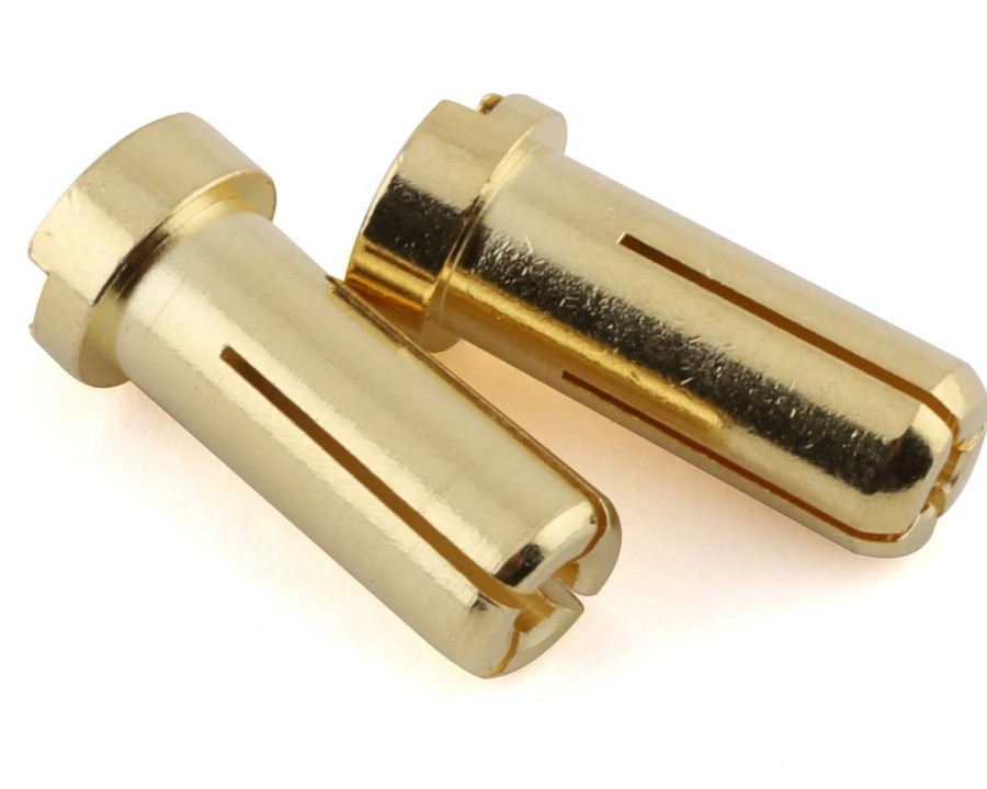 Electronics * | Ruddog 5Mm Gold Male Bullet Plug (2) (14Mm Long)