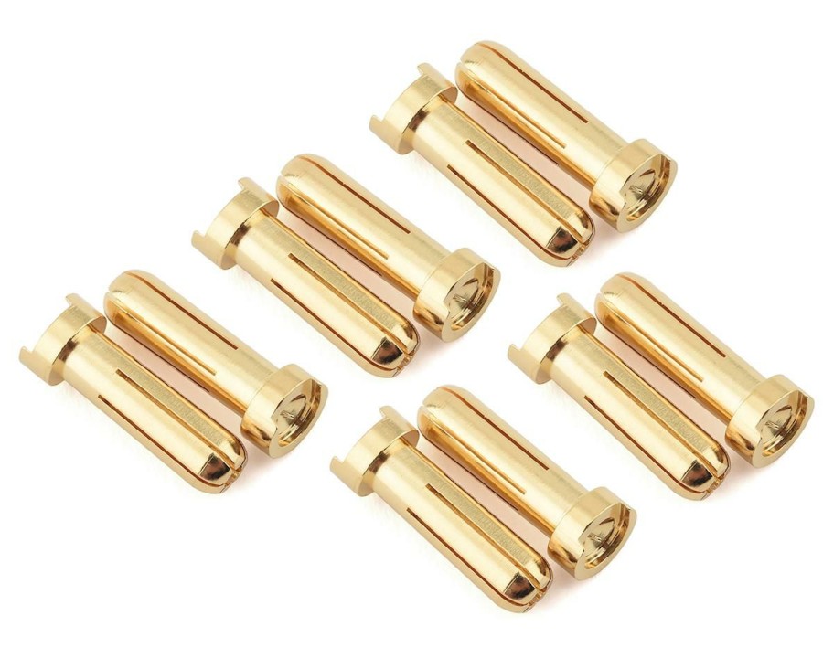 Electronics * | Ruddog 5Mm Gold Male Bullet Plug (10)