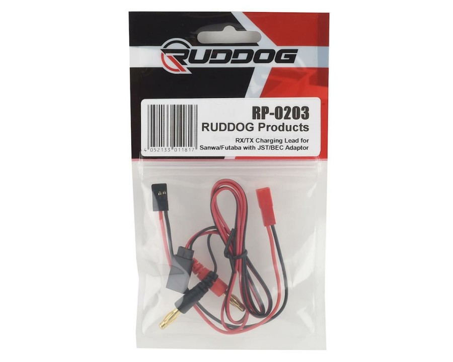 Charging * | Ruddog Receiver/Transmitter Charge Lead W/Jr To Female Jst Adapter (Sanwa/Futaba)