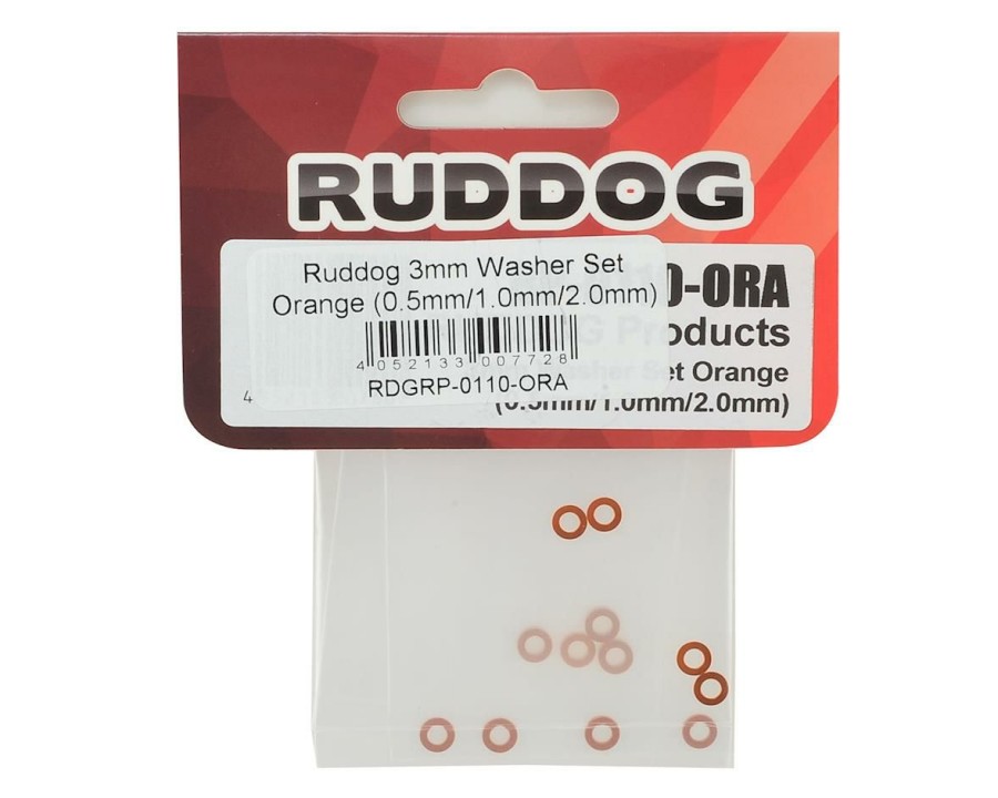 Parts * | Ruddog 3Mm Washer Set (Orange) (0.5Mm/1.0Mm/2.0Mm)