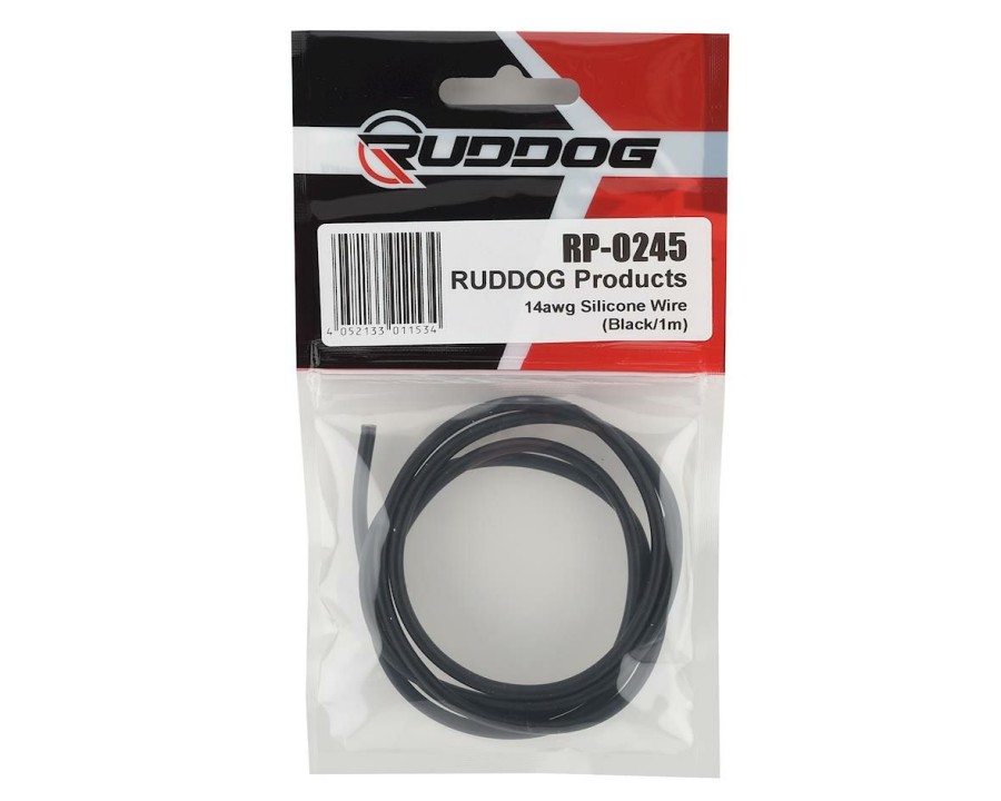 Electronics * | Ruddog 14Awg Silicone Wire (Black) (1 Meter)