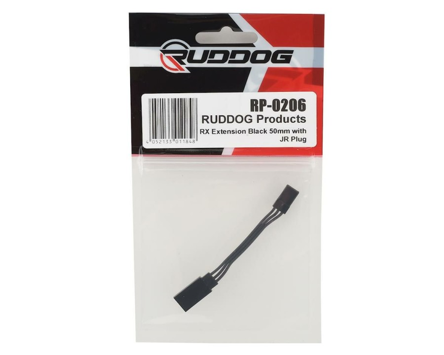 Electronics * | Ruddog 50Mm Receiver Extension Wire W/Jr Plug (Black)